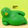 HIPIHOM Green Head Fish Toy, Decompress and Squeeze Stress Toy Figure for Adults, Relief Anti-Anxiety Mini Gadget to Relax (Small)