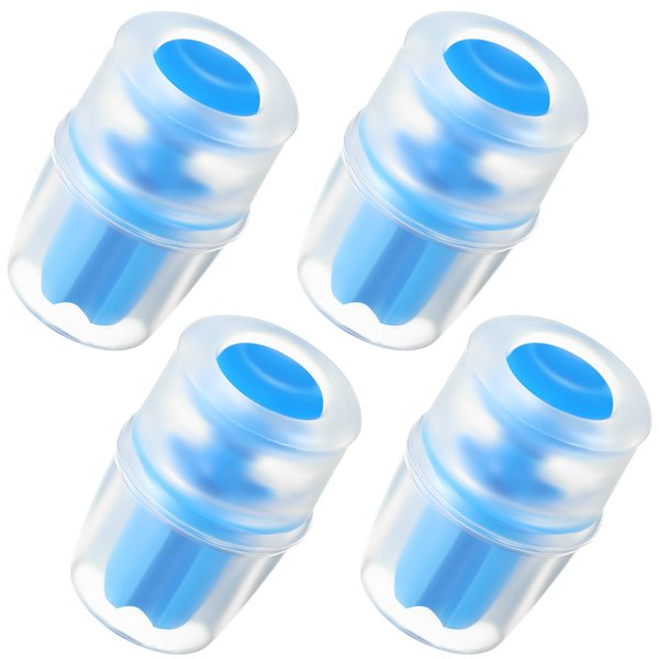 Enhon 4 Packs Bite Valve Replacement Sheath for Water Bladder, Compatible with Osprey Packs Hydraulics Reservoirs, Hydration Pack Bite Valve Silicone Nozzle Mouthpiece Replacement