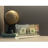 IEEK Acrylic Dollar Bill Frame Currency Holder Clear Paper Money Holders for Collectors Currency Ticket Protector Dollar Bill Display Case,7.3 x 3.5 Inch,2 Pack