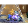 Hopearl LED Plush Husky with Removable Bucket Lighting Up Stuffed Mommy Dog with 3 Baby Puppies in Basket Floppy Stuffed Animal Playset Night Lights Glow in The Dark Birthday Gifts for Kids, 10''