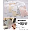 7 Sheets Nail Striping Tape Metallic Lines French Tip Manicure Strip Adhesive Holographic Foil Design Gold Sticker Decals for Nail Art