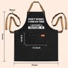 VIISPIRIT Father's Day Gifts for Dad, Funny Men Apron with 3 Tool Pockets Adjustable Neck Strap, Waterproof, Valentine's Gifts from Wife for Husband, Friends, Birthday Gifts, BBQ Cooking Chef Apron