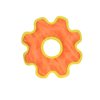 DURA FORCE -Durable Woven Fiber-Medium Gear Ring Blue - Squeakers - Multiple Layers. Made Durable, Strong & Tough. Interactive Play Dog Toy(Tug, Toss & Fetch).Machine Washable & Floats (Medium Orange)