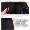 Chazcool Hair Extension Iron, Fusion Hair Extensions Tools, Hair Connector Fusion Heat Iron Connector with US Plug