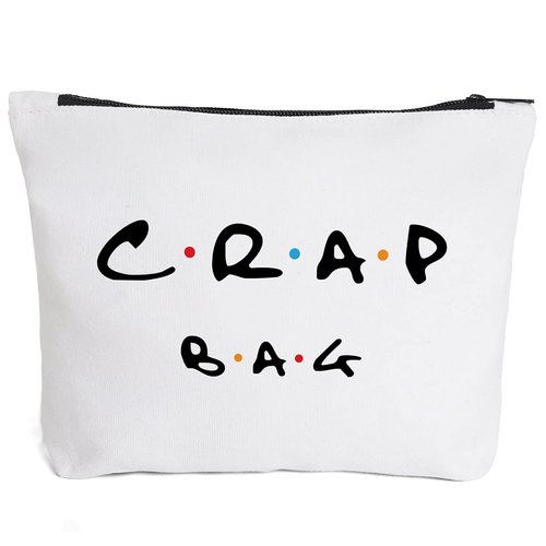 IHopes+ Natural Reusable Makeup Bag Friends Theme Eco-Friendly Makeup Bag Gifts for Women Men Best Friends