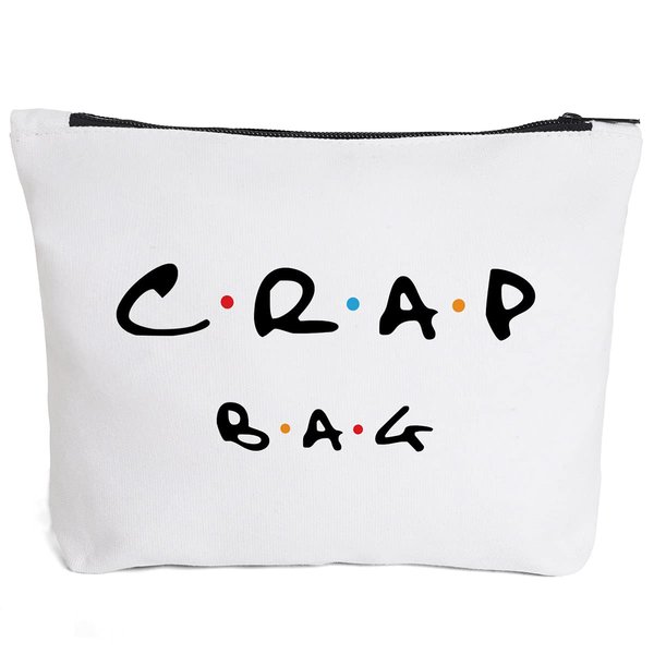 IHopes+ Natural Reusable Makeup Bag Friends Theme Eco-Friendly Makeup Bag Gifts for Women Men Best Friends