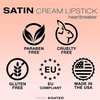 Kandi Koated Satin Lip Color [Heartbreaker] Soft & Creamy Lipstick Kandi Burruss | Rich Colors, Paraben-Free, Cruelty-Free Creme Lipstick | Beauty & Makeup
