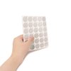 Honbay 600PCS Disposable Eyelash Glue Holder Pallet Sticker Waterproof Foil Eyelash Extension Glue Stickers Pads for Makeup (21mm)