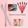 Cuticle Trimmer,Cuticle Nippers with Cuticle Pusher,Cuticle Clippers Scraper,Stainless Steel Nail File,5 pcs Nail Cuticle Knifes, 10 in 1 Nail Cuticle Remover Cutter Dead Skin Remover with Box
