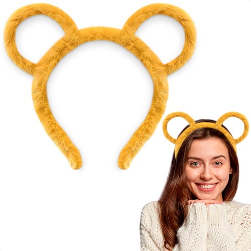 Yellow Bear Ear Pooh Bear Headband - Non-Slip Cute Headband for Makeup and Women&#39;s Hair - Gift fo...