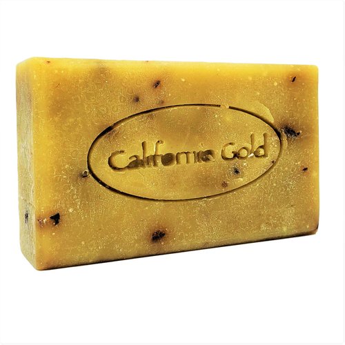 California Gold Artisan Soaps Peppermint Prairie Bar Soap-Natural and Organic made with Wheat &Barley Grass. 1-4 oz. bar