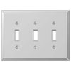 Amerelle 66TTT Wall Plate, Double Toggle