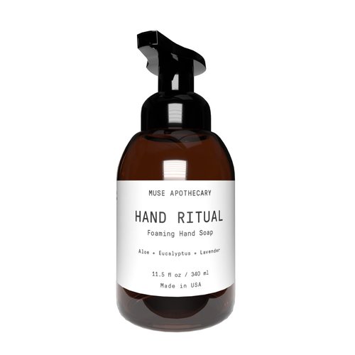 Muse Bath Apothecary Hand Ritual - Aromatic and Nourishing Foaming Hand Soap, Infused with Natural Aromatherapy Essential Oils - USDA Certified Biobased - 11.5 oz, Aloe + Eucalyptus + Lavender 1