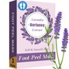 Berlaney Foot Peeling Mask - Pro Callus Remover with Lavender Extract for Rough Cracked Dry Feet - Dead Skin Remove, 3Pairs