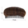 Women Brown Hair Bun Invisible False Hair Clip Base Bump Fluffy Pad Insert Tool Volume Princess Increased Hair Comb