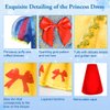 Meland eland Princess Dresses for Girls, Princess Dress Up for Girls 3-8 Princess Costume for Girls Birthday Gift Halloween Costume