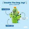Barkbox 2 in 1 Interactive Plush Dog Toy - Rip and Reveal Toy for Dogs and Puppies - Stimulating Squeaky Pet Toys | Prickly Pete (Small)