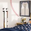 Wallniture Sporta Baseball Holder, Display Stand for Baseball Bat, Ball Storage for Wall, Baseball Bat Holder Set of 4 Black