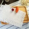 DECORA 9X6.5 Inch Rectangle White Paper Doilies for Birthday Party Wedding Tableware Decoration,Pack of 200