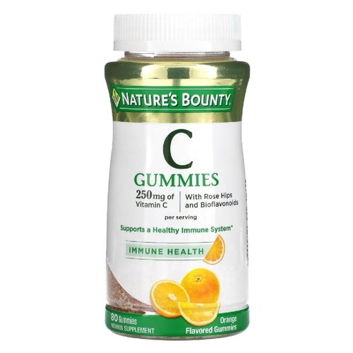 Nature's Bounty Vitamin C, Orange, Gummy 80 Count