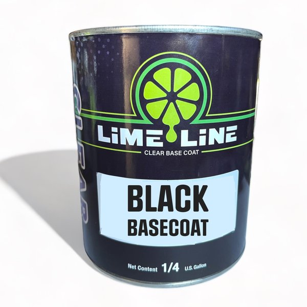 LiME LiNE Automotive Basecoat Black Paint, Quart