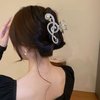 Gold Music Note Hair Clip, Metal Claw Clips for Women Girls Musical Score Hair Design Hair Accessories Strong Hold Jaw Clips for Thick Hair