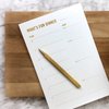 Two Tumbleweeds Meal Planning Pad - "What's for Dinner?" Weekly Meal Planner and Grocery List with Tear off Shopping List and fridge magnet - Family Dinner Menu & Meal Prep Plan - 6 x 9” - 50 sheets