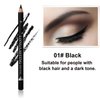 12 Pcs Black Eyebrow Pencil Eyeliner Set Wooden Eyebrow Pencil Waterproof Long-Lasting for Natural Looking Brows and Eyeliner with Sharpener (01# Black)
