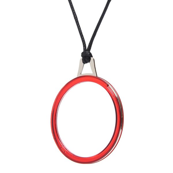 TERAISE Reading Glasses Necklace Readers for Women Anti-loss Lightweight Eyeglasses Portable Monocle Glasses with Exquisite Case(Red-2.5X)