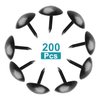 Piutouyar 200 Pcs Black Upholstery Tacks Antique Metal Thumb Tacks Round Head Upholstery Pins for Upholstered Furniture Cork Board DIY Projects or Home Decor 7 x 13mm