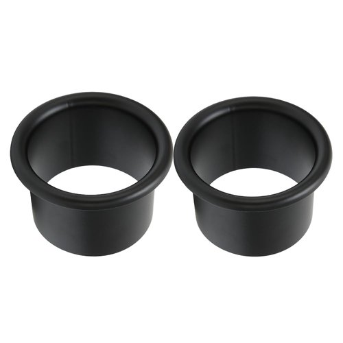 Sonew Hair Dryer Holder Insert, Firm and Rust Proof, Stainless Steel Hair Dryer Stand for Bathroom Hotel Hairdressing Salon (Black*2)