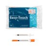 EasyTouch U-100 Insulin Syringe with Needle, 30G 0.5cc 1/2-Inch (12.7mm), Box of 100