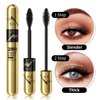 Forever yameili Long-Lasting Waterproof Mascara, Dual-Ended Brush, Black & Blue Colors, Zinni