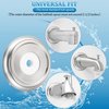 1 Pack Metal Tub Spout Cover Ring, Brushed Nickel Bathroom Faucet Remodeling Wall Plate with Foam Gasket, 1-1/2 Inch ID and 3-5/8 Inch OD