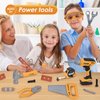 HYRENEE Kids Tool Set for Boys,Toddler Tool Set with Kids Tool Bag & Electronic Toy Drill,Construction Pretend Play Tools for Kids ,Toys for 3 4 5 Year Old Boys,Toddler Boy Toys