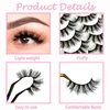 14 Pairs Short Mink Lashes Natural Look, 3D Wispy 12-18mm Cat-Eye Faux Mink Lashes Fluffy, Natural Wispy False Eyelashes Pack by Heracks (D017)