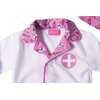StoryBook Wishes Kids Doctor Coat & Face Mask for Kids Doctor Costume | Doctor Dress Up for Kids | Pink and White - Size 2-4