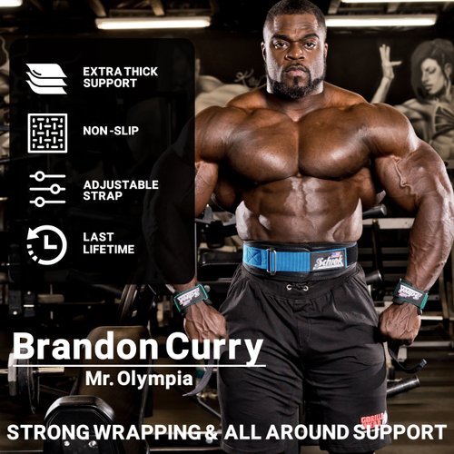 Schiek Sports Model 1000-PLS Deluxe Power Lifting Straps - Green