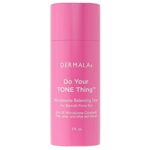 Dermala Do Your Tone Thing Balancing Toner | pH Balanced Solution PHA Oil Controlling Facial Toner for Blemish Prone Skin | Gentle Exfoliation Calms Hydrates Moisturizes for All Skin Types | 3 fl oz
