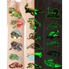 96 Pieces Luminous Reptile Temporary Tattoos,Glow in The Dark Reptile Snake Lizard Frog Crocodile Turtle Themed Tattoos Stickers Party Decoration Supplies Party favors for Kids Adults