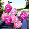 Jonhamwelbor Happy 10th Birthday Latex and Confetti Helium Balloons 30 Pcs 12 Inch Pink and Hot Pink Sweet 10 Year Old Double Digits Birthday Party Decorations for Girls