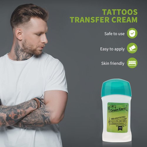 DOITOOL Tattoo Transfer Gel, Professional Tattoo Supplies Green Soap Tattoo Stencil Gel Tattoo Transfer Stick for Tattoo Transfer Paper, Keep Tattoo Antiperspirant Deodorant