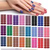 DANNEASY 24 Sheets Solid Color Nail Wraps Stick on Nail Polish Stickers for Women Self Adhesive Nail Polish Strips Gel Nail Strips Nail Art Sticker Manicure Kit with Nail File, Cuticle Stick