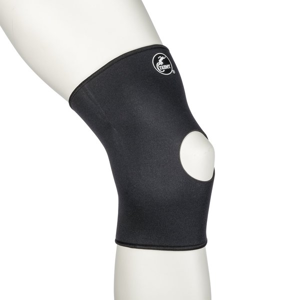 Cramer Basic Neoprene Patellar Support Compression Sleeve, Best Knee Support For Running, Sports Brace for Knees, Compression Leg Sleeves for ACL & MCL Strain or Pain, Runner's Knee Cap, Black, Small