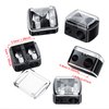 5 Pack Makeup Pencil Sharpener Eyeliner Sharpener Lip Pencil Sharpener Cosmetic Pencil Sharpener Dual Sharpener (Black)