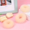 LUERMINJP Hair Bun Maker Hair Doughnut Set For Kids Girls and Women, Ring Style Hair Bun Shaper Ballet Buns Maker 6Pcs Donut Sock Bun, Hair Accessories DIY Hair Styles (Beige/2.75”)
