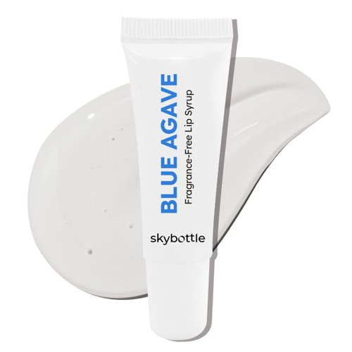 skybottle Fragrance Free Blue Agave Lip Balm Syrup, Vegan Certified, Clean Lip Gloss, Hydrates Dry Lips, Preppy Gift, Sleeping Lip Mask with Jojoba Oil, Christmas Gift, Stocking Stuffers, 0.3 Fl. Oz