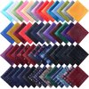 JaGely 52 Pieces Mens Pocket Squares for Men Handkerchief Soft Silk Pocket Square Handkerchief Suit Accessories for Men Wedding Business Banquet, 9.06 x 9.06 Inch Hankies, 52 Multi Styles