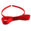 Spenlly 2Pcs Bow Headbands for Women Girls, Cute Hair Bow Hairband Headwear Cosplay Halloween Party Hair Accessories (A-Black Red, One Size)
