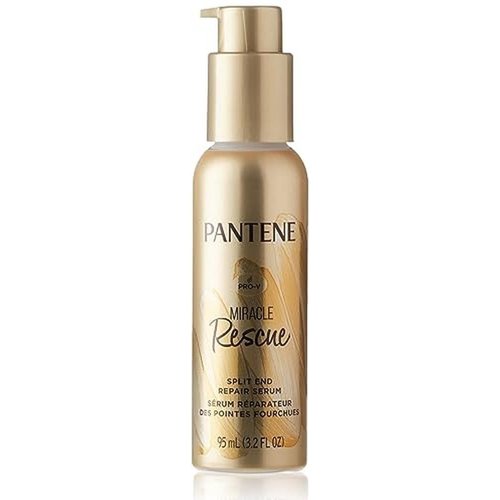 Pantene Hair Serum, Split Ends Hair Treatment, Hair Serum for Frizzy and Damaged Hair, Miracle Rescue, 3.2 oz